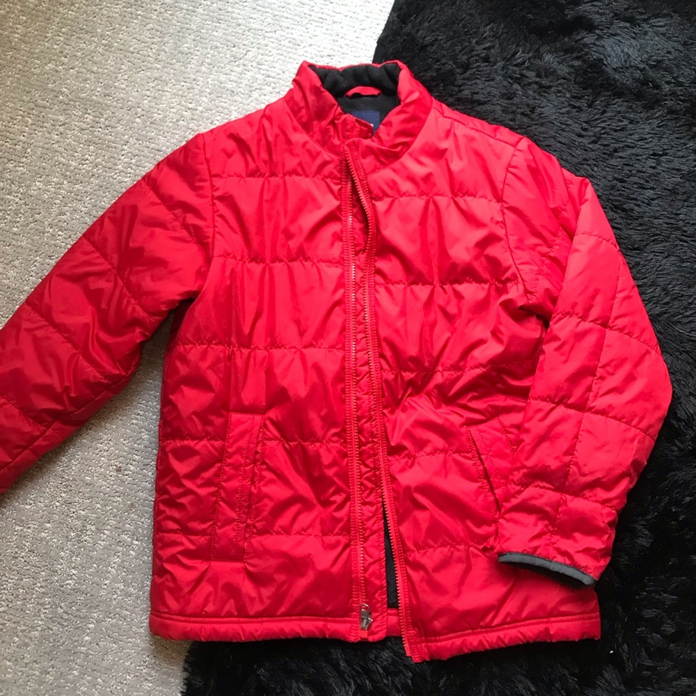 Kids red puffer coat